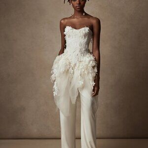 Danielle Frankel Arielle dress with the Miriam Silk Wool pants